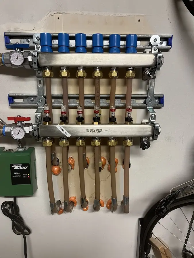 Plumber performing Gas Line Installation at a residential property in Knob Noster